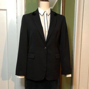 classic  women black tuxedo style blazer size 6 A|X Armani Exchange